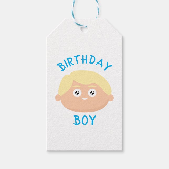 Birthday Boy Gift Tags (Front)