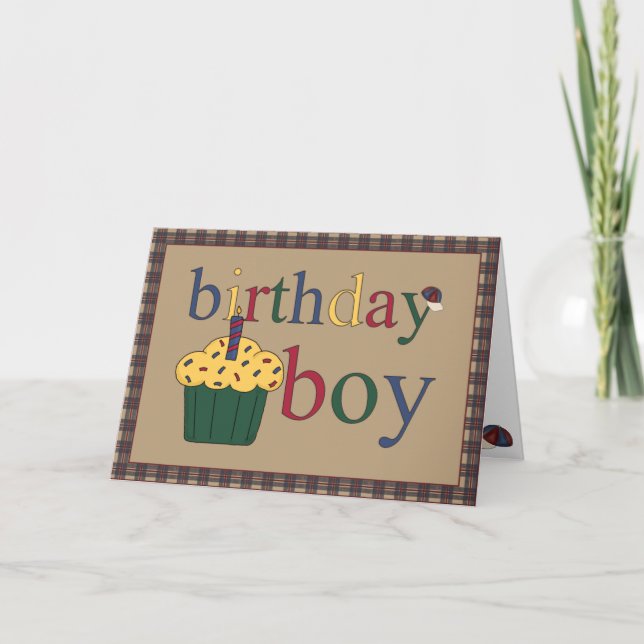 Birthday Boy Greeting Card (Front)