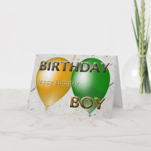 Birthday Boy Happy Birthday Card