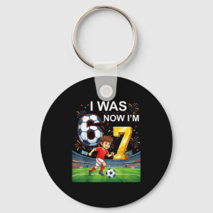 Birthday Boy I Was 6 Now Im 7 Six Seven Soccer 67 Key Ring