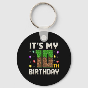 Birthday Boy It's My 10th Birthday Video Gamer Pix Key Ring