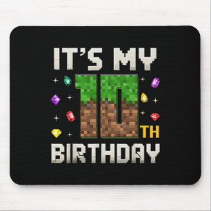 Birthday Boy It's My 10th Birthday Video Gamer Pix Mouse Mat