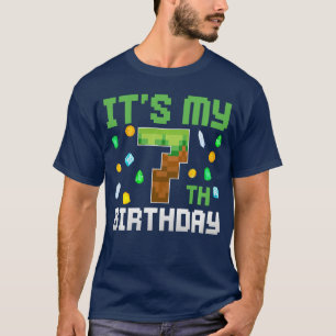 Birthday Boy Its My 7th Birthday Video Game Piel v T-Shirt