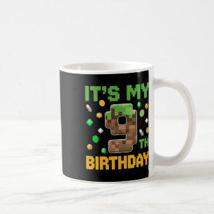 Birthday Boy It's My 9th Birthday Gamer Pixel Numb Coffee Mug