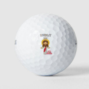birthday boy jesus christmas golf balls