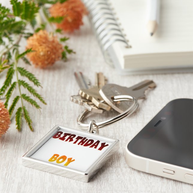 Birthday Boy Key Ring (Side)