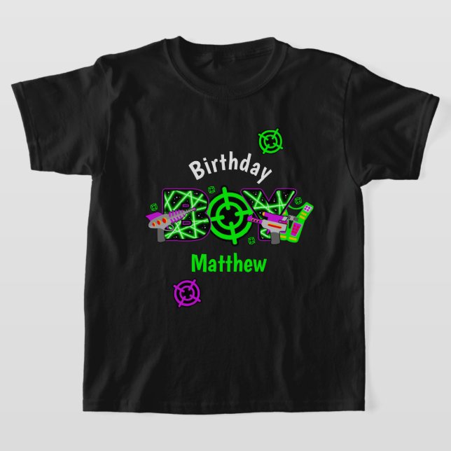 Birthday Boy Laser tag shirt  (Laydown)