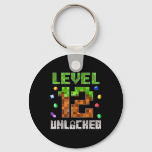 Birthday Boy Level 12 Unlocked 12th Birthday Game Key Ring