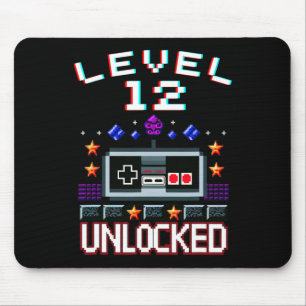 Birthday Boy Level 12 Unlocked Funny Video Game Ga Mouse Mat