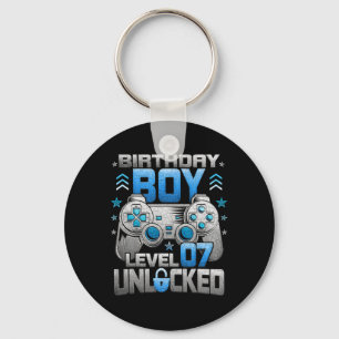 Birthday Boy Level 7 Unlocked Video Game Party Key Ring