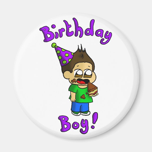 Birthday boy magnet (Front)