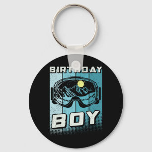Birthday Boy Men's Birthday Apparel Snowboard Skii Key Ring