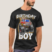 Birthday Boy Monster Truck Birthday Party Gift for
