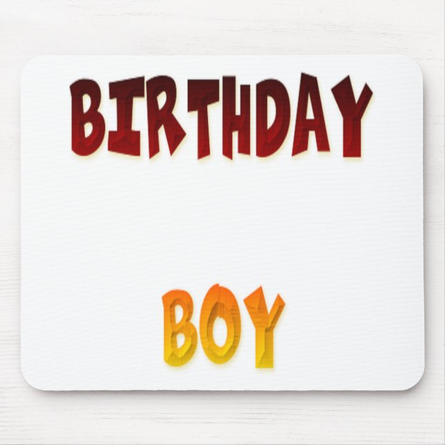 Birthday Boy Mouse Mat (Front)
