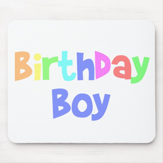 Birthday Boy Mouse Mat (Front)