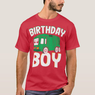 Birthday Boy Outfit - Recycle Trash Garbage Truck T-Shirt