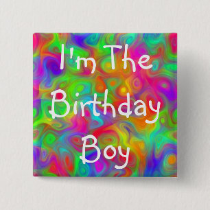 Birthday Boy Party Button