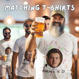 Birthday Boy pub crawl 21st Party group T-Shirt