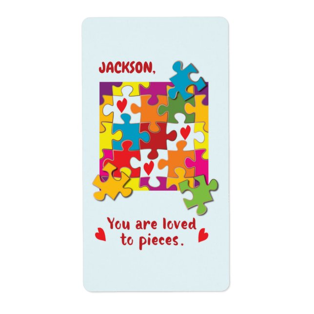 Birthday Boy Puzzle Love to Pieces (Front)