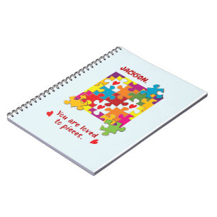 Birthday Boy Puzzle Love to Pieces Notebook