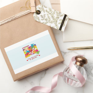 Birthday Boy Puzzle Love to Pieces Rectangular Sticker