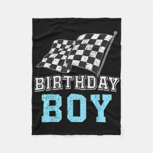 Birthday Boy Race Car Racing Car Driver Birthday C Fleece Blanket