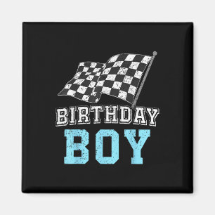 Birthday Boy Race Car Racing Car Driver Birthday C Magnet