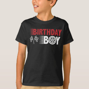 Birthday Boy Racing Car themed birthday party T-Shirt