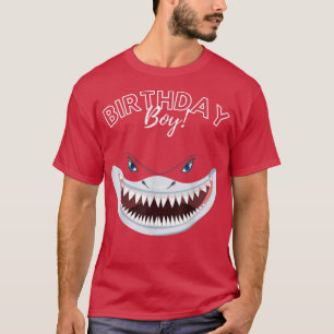 Birthday Boy Shark Lover Boy Kids Birthday BDay Pa T-Shirt