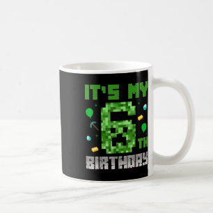 Birthday Boy Shirt Its My 6th Birthday Video Game Coffee Mug
