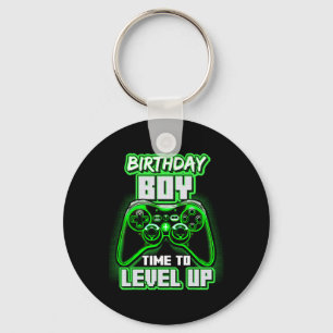Birthday Boy Time To Level Up Video Game Birthday Key Ring