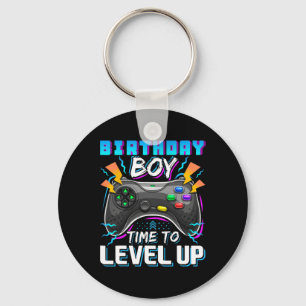 Birthday Boy Time To Level Up Video Game Birthday Key Ring