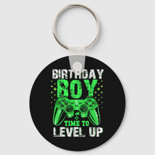 Birthday Boy Time To Level Up Video Game Birthday  Key Ring