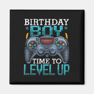 Birthday Boy Time To Level Up Video Game Birthday Magnet