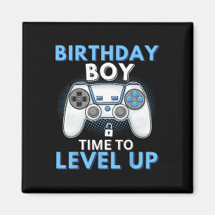 Birthday Boy Time To Level Up Video Game Birthday Magnet