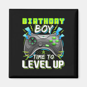 Birthday Boy Time To Level Up Video Game Birthday Magnet