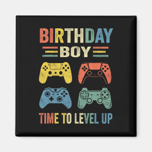 Birthday Boy Time To Level Up Video Game Birthday  Magnet