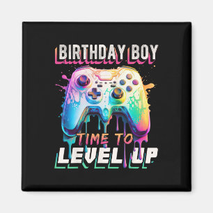 Birthday Boy Time To Level Up Video Game Birthday  Magnet