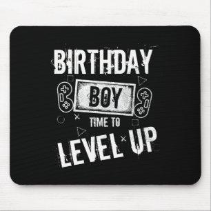 Birthday Boy Time To Level Up Video Game Birthday Mouse Mat