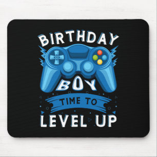 Birthday Boy Time To Level Up Video Game Birthday Mouse Mat