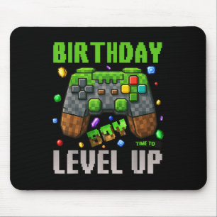 Birthday Boy Time To Level Up Video Game Birthday Mouse Mat