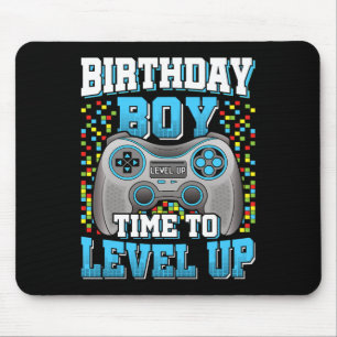 Birthday Boy Time To Level Up Video Game Birthday Mouse Mat