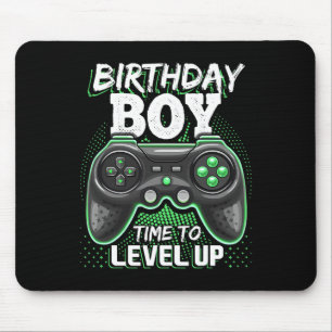 Birthday Boy Time To Level Up Video Game Birthday Mouse Mat