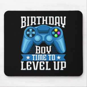 Birthday Boy Time To Level Up Video Game Birthday Mouse Mat