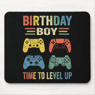 Birthday Boy Time To Level Up Video Game Birthday  Mouse Mat