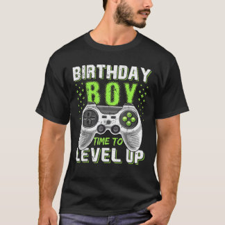 Birthday Boy Time To Level Up Video Game Birthday T-Shirt