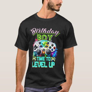 Birthday Boy Time to Level Up Video Game Birthday T-Shirt