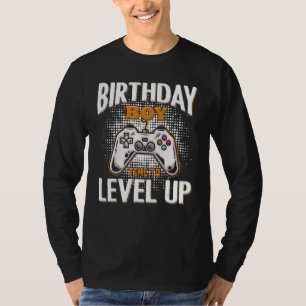 Birthday Boy Time to Level Up Video Game Birthday T-Shirt