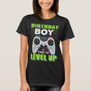 Birthday Boy Time to Level Up Video Game Birthday  T-Shirt