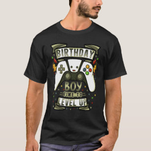 Birthday Boy Time to Level Up Video Game Birthday  T-Shirt